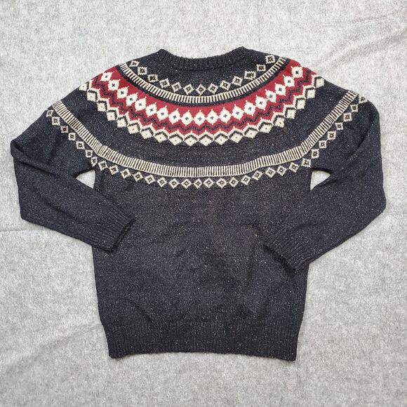 Weatherproof Vintage Sweater Womens Medium Fair Isle Nordic Holiday Crew Neck - Picture 6 of 10